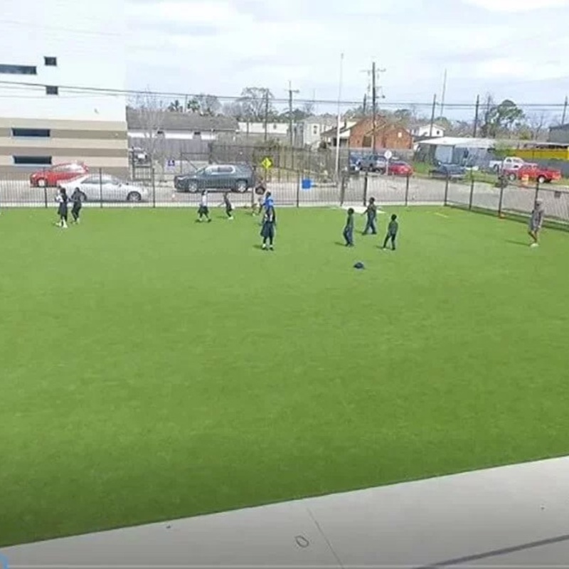 school playground made of fake grass