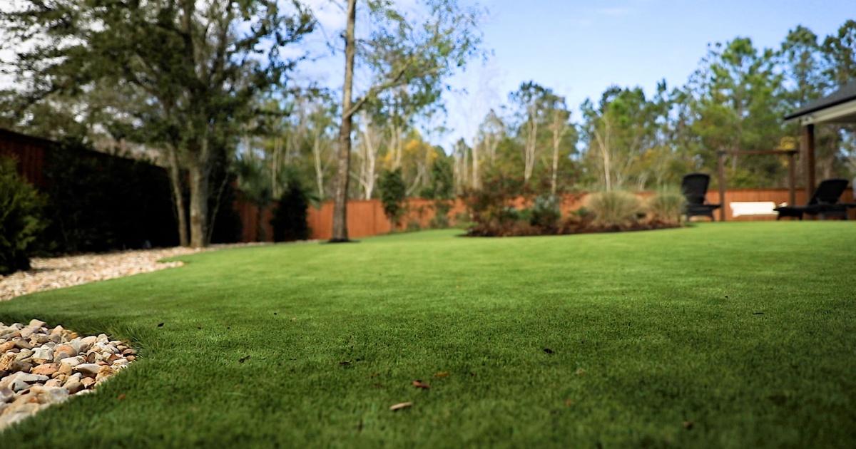 Artificial grass for playgrounds